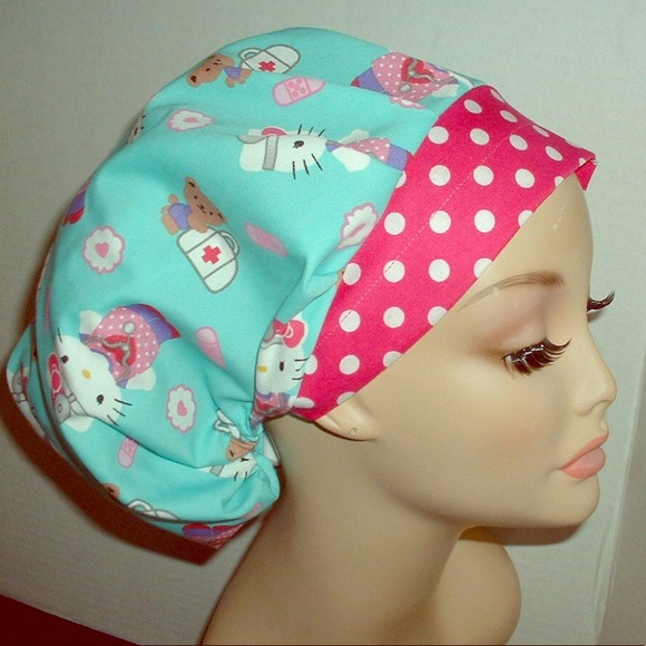 hello kitty scrub hat